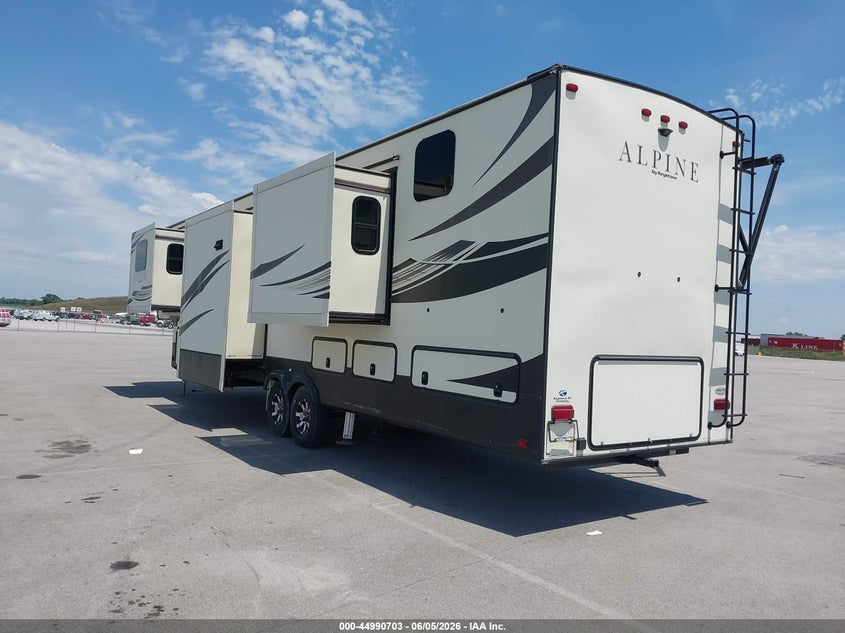 2020 Keystone Alpine VIN 4YDF3712XLE780006 IAAI salvage auction — SIDE, Original (Texas), sold $12,600 on 2026-07-30 (photo 3)