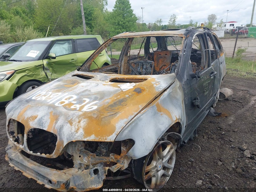 2006 BMW X5 VIN 5UXFA13516LY40556 IAAI salvage auction — TOTAL BURN, Bill Of Sale Destruction Only - Salvage (Ohio), sold $150 on 2026-07-14 (photo 6)