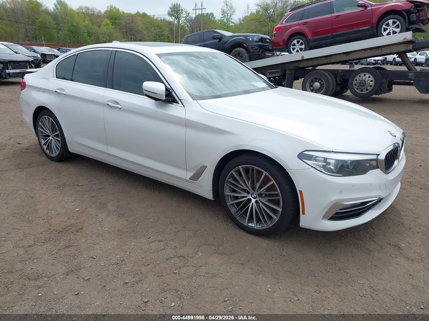 2018 BMW 5er VIN WBAJA5C55JG898073 IAAI salvage auction — ENGINE BURN, Salvage Title, sold $7,050 on 2026-07-15 (photo 1)