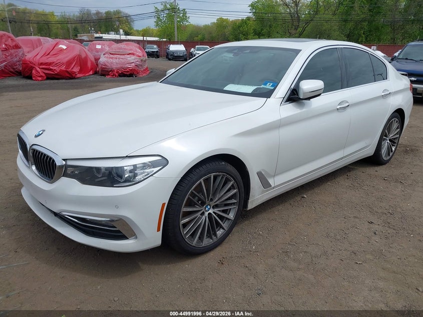 2018 BMW 5er VIN WBAJA5C55JG898073 IAAI salvage auction — ENGINE BURN, Salvage Title, sold $7,050 on 2026-07-15 (photo 2)