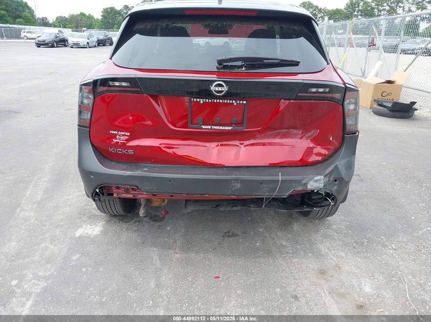 2025 Nissan Kicks VIN 3N8AP6CA9SL412841 IAAI salvage auction — REAR END, Salvage (Georgia), sold $7,475 on 2026-08-19 (photo 6)