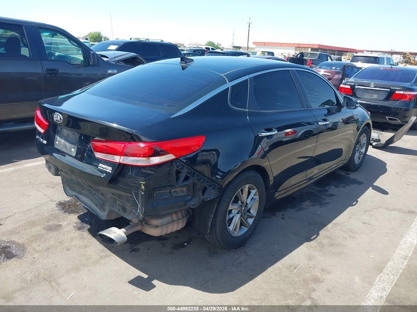 2019 Kia Optima VIN 5XXGT4L33KG332096 IAAI salvage auction — REAR END, Salvage Title, sold $2,600 on 2026-08-01 (photo 4)