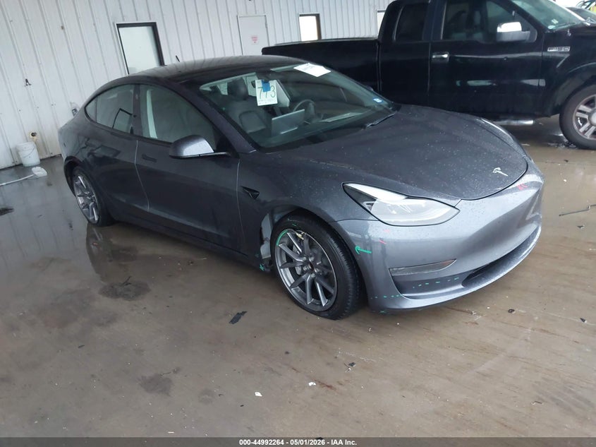 2021 Tesla Model 3 VIN 5YJ3E1EA7MF016497 IAAI salvage auction — RIGHT SIDE, Original (Texas), sold $11,350 on 2026-07-23 (photo 1)
