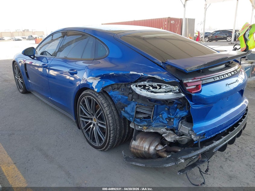2017 Porsche Panamera VIN WP0AB2A77HL120801 IAAI salvage auction — LEFT REAR, Salvage (California), sold $22,800 on 2026-07-13 (photo 3)