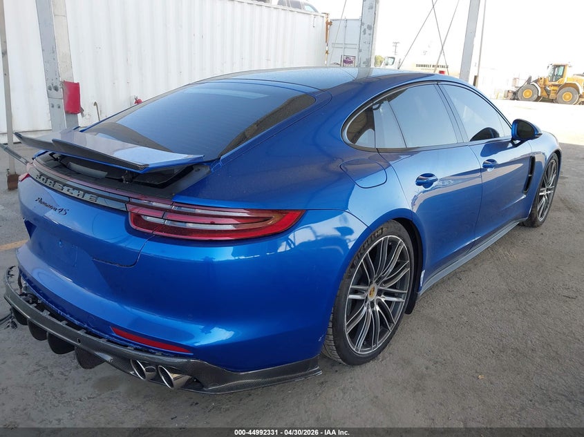 2017 Porsche Panamera VIN WP0AB2A77HL120801 IAAI salvage auction — LEFT REAR, Salvage (California), sold $22,800 on 2026-07-13 (photo 4)
