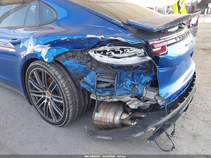 2017 Porsche Panamera VIN WP0AB2A77HL120801 IAAI salvage auction — LEFT REAR, Salvage (California), sold $22,800 on 2026-07-13 (photo 6)