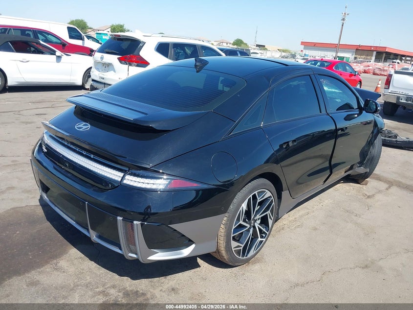 2023 Hyundai Ioniq 6 VIN KMHM54AA3PA027811 IAAI salvage auction — RIGHT FRONT, Salvage (Arizona), sold $3,900 on 2026-08-03 (photo 4)