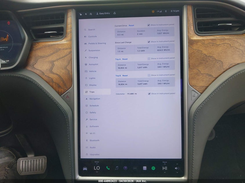2020 Tesla Model x VIN 5YJXCDE26LF221325 IAAI salvage auction — REAR END, Salvage (Georgia), sold $9,100 on 2026-07-29 (photo 7)