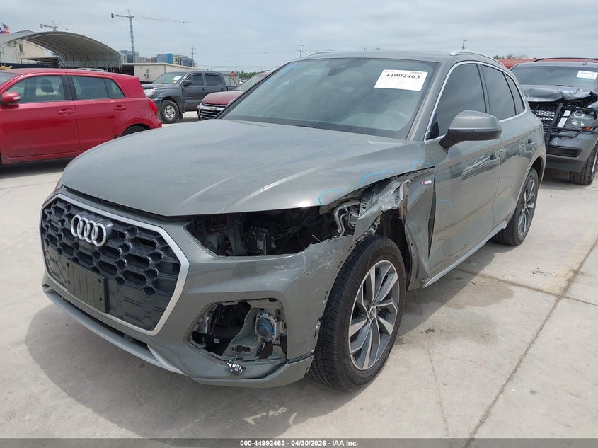 2023 Audi Q5 VIN WA1EAAFY0P2009523 IAAI salvage auction — LEFT FRONT, Original (Texas), sold $18,050 on 2026-07-20 (photo 2)