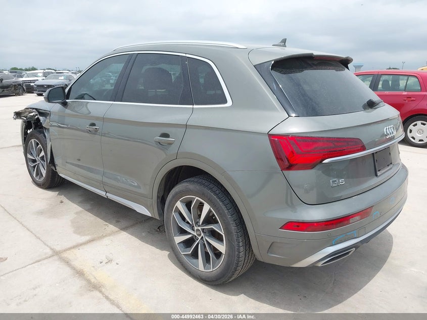 2023 Audi Q5 VIN WA1EAAFY0P2009523 IAAI salvage auction — LEFT FRONT, Original (Texas), sold $18,050 on 2026-07-20 (photo 3)