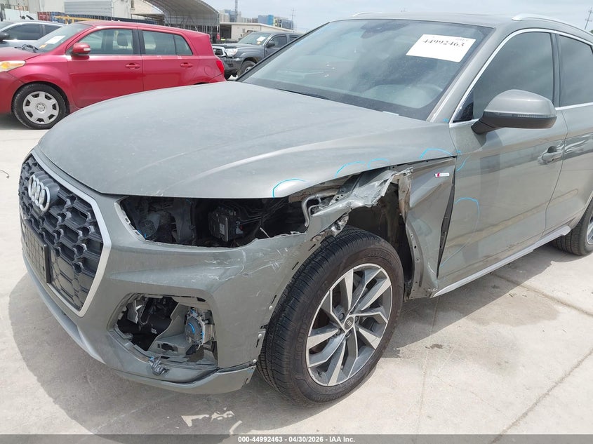 2023 Audi Q5 VIN WA1EAAFY0P2009523 IAAI salvage auction — LEFT FRONT, Original (Texas), sold $18,050 on 2026-07-20 (photo 6)