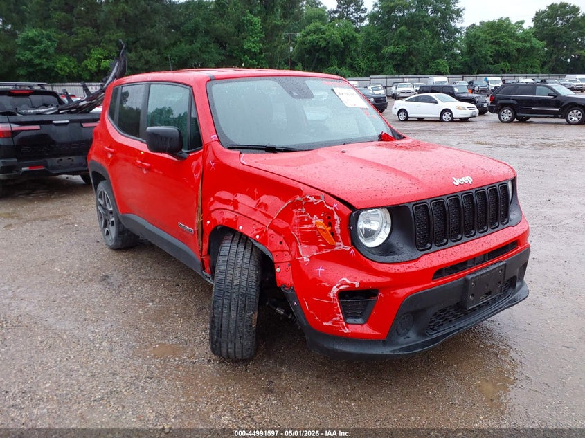 2021 Jeep Renegade VIN ZACNJCAB6MPM48700 IAAI salvage auction — RIGHT FRONT, Original (Texas), sold $2,150 on 2026-07-30 (photo 1)