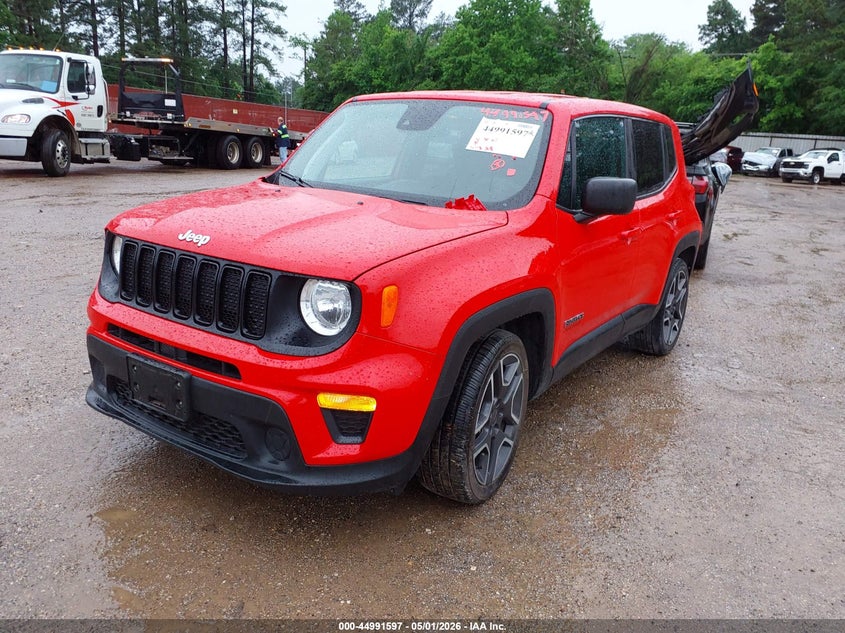 2021 Jeep Renegade VIN ZACNJCAB6MPM48700 IAAI salvage auction — RIGHT FRONT, Original (Texas), sold $2,150 on 2026-07-30 (photo 2)