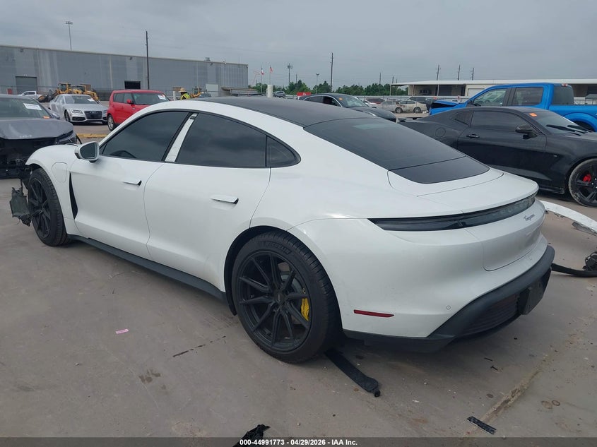 2022 Porsche Taycan VIN WP0AA2Y10NSA14733 IAAI salvage auction — FRONT END, Salvage (Texas), sold $18,125 on 2026-08-13 (photo 3)