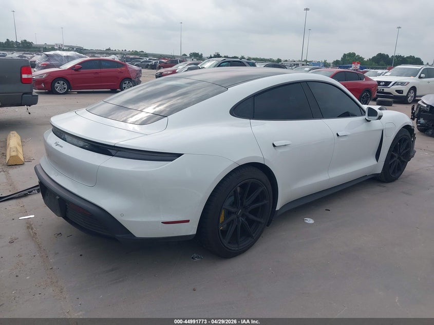 2022 Porsche Taycan VIN WP0AA2Y10NSA14733 IAAI salvage auction — FRONT END, Salvage (Texas), sold $18,125 on 2026-08-13 (photo 4)
