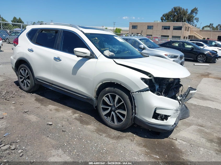 2017 Nissan Rogue VIN JN8AT2MV5HW019833 IAAI salvage auction — FRONT END, Salvage (California), sold $200 on 2026-07-29 (photo 1)