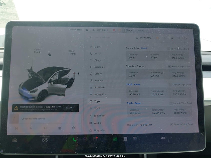 2021 Tesla Model y VIN 5YJYGDEE9MF108764 IAAI salvage auction — RIGHT SIDE, Salvage Title, sold $6,800 on 2026-07-16 (photo 7)