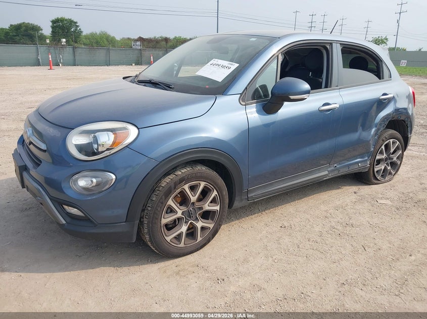 2017 Fiat 500x VIN ZFBCFXCB1HP594301 IAAI salvage auction — LEFT REAR, Original (Texas), sold $1,150 on 2026-08-10 (photo 2)