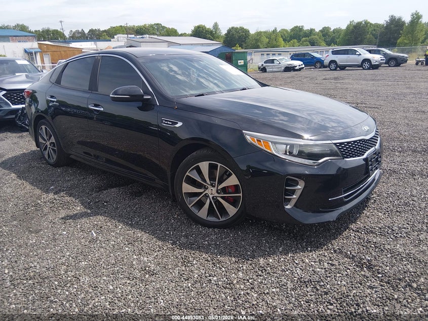 2016 Kia Optima VIN 5XXGW4L20GG077042 IAAI salvage auction — LEFT SIDE, Salvage (South Carolina), sold $1,050 on 2026-07-21 (photo 1)