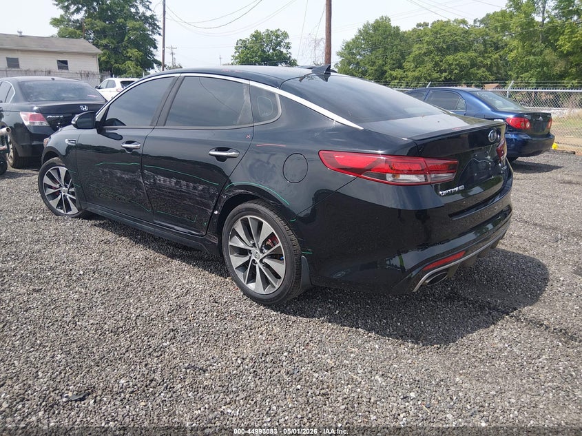 2016 Kia Optima VIN 5XXGW4L20GG077042 IAAI salvage auction — LEFT SIDE, Salvage (South Carolina), sold $1,050 on 2026-07-21 (photo 3)