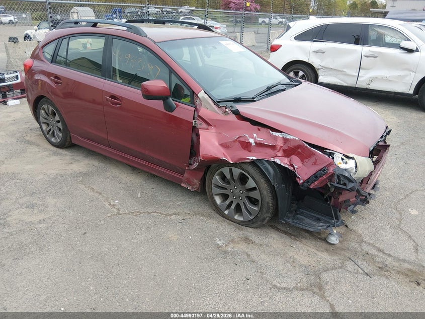 2014 Subaru Impreza VIN JF1GPAL66E8278450 IAAI salvage auction — FRONT END, Salvage Title, sold $350 on 2026-07-23 (photo 1)