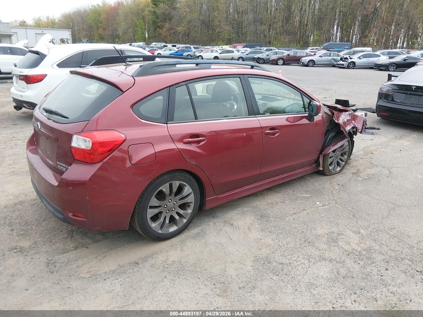 2014 Subaru Impreza VIN JF1GPAL66E8278450 IAAI salvage auction — FRONT END, Salvage Title, sold $350 on 2026-07-23 (photo 4)