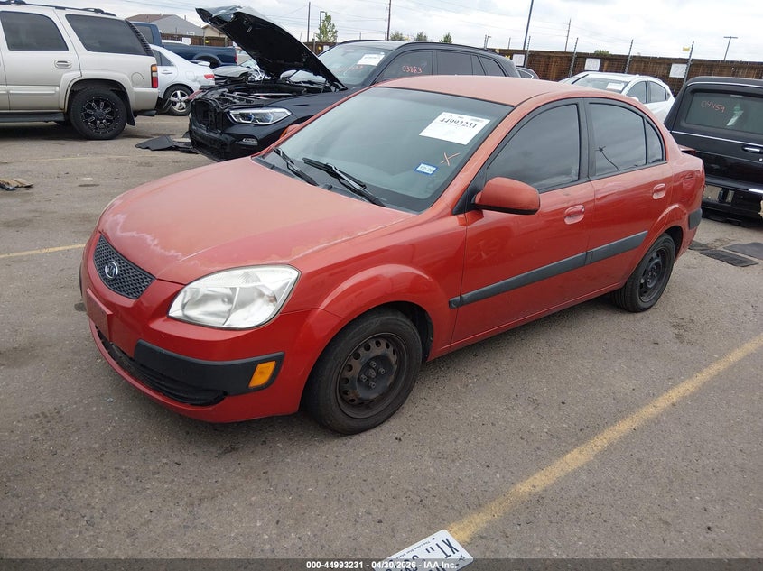 2007 Kia Rio VIN KNADE123376243144 IAAI salvage auction — REAR END, Salvage (Texas), sold $200 on 2026-07-14 (photo 2)