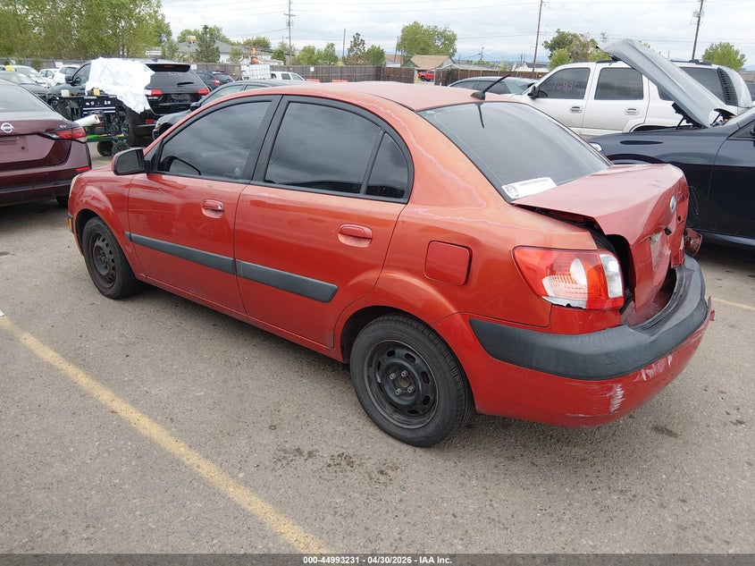 2007 Kia Rio VIN KNADE123376243144 IAAI salvage auction — REAR END, Salvage (Texas), sold $200 on 2026-07-14 (photo 3)
