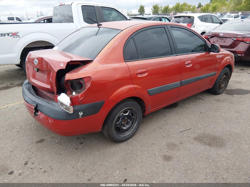 2007 Kia Rio VIN KNADE123376243144 IAAI salvage auction — REAR END, Salvage (Texas), sold $200 on 2026-07-14 (photo 4)