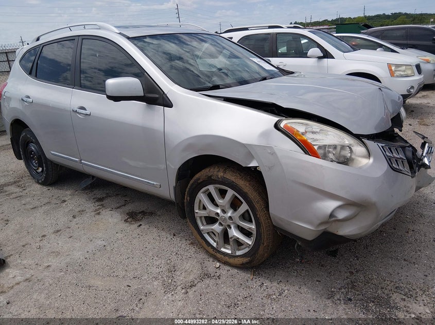 2013 Nissan Rogue VIN JN8AS5MV4DW625025 IAAI salvage auction — FRONT END, Salvage Title, sold $25 on 2026-07-28 (photo 1)