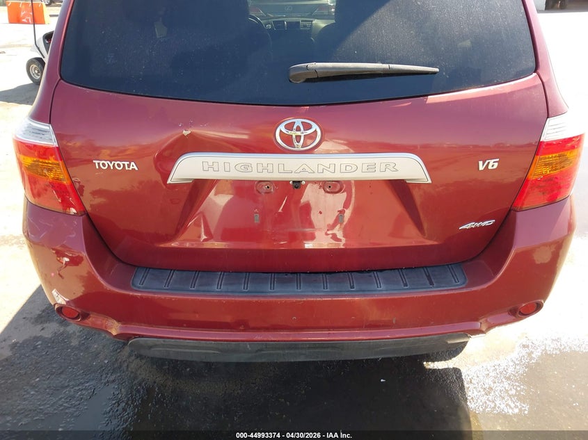 2008 Toyota Highlander VIN JTEES41A082097811 IAAI salvage auction — REAR END, Salvage (Arizona), sold $1,650 on 2026-08-01 (photo 6)