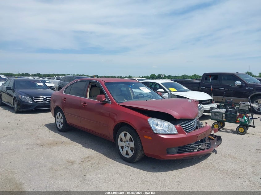2008 Kia Optima VIN KNAGE123385217986 IAAI salvage auction — FRONT END, Salvage (Texas), sold $250 on 2026-07-21 (photo 1)