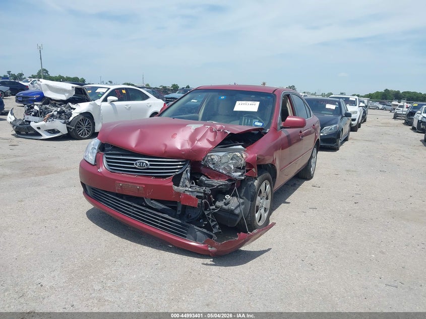 2008 Kia Optima VIN KNAGE123385217986 IAAI salvage auction — FRONT END, Salvage (Texas), sold $250 on 2026-07-21 (photo 2)