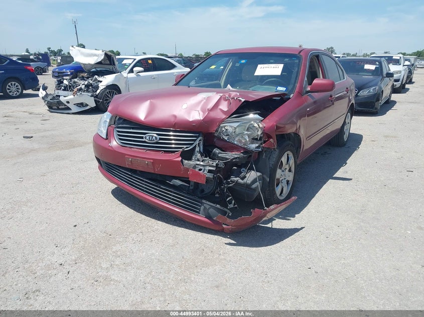 2008 Kia Optima VIN KNAGE123385217986 IAAI salvage auction — FRONT END, Salvage (Texas), sold $250 on 2026-07-21 (photo 6)