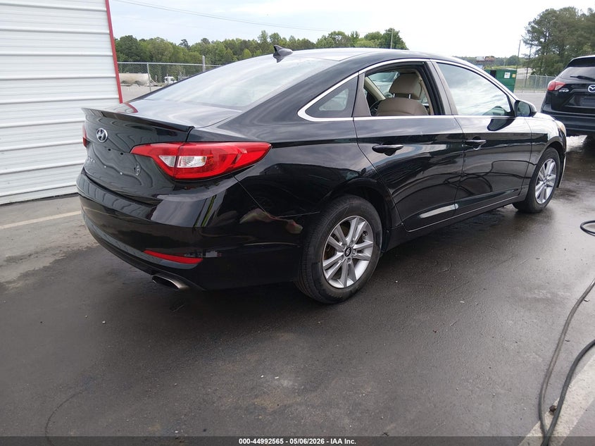2017 Hyundai Sonata VIN 5NPE24AF2HH490837 IAAI salvage auction — THEFT, Salvage Title, sold $975 on 2026-07-09 (photo 4)