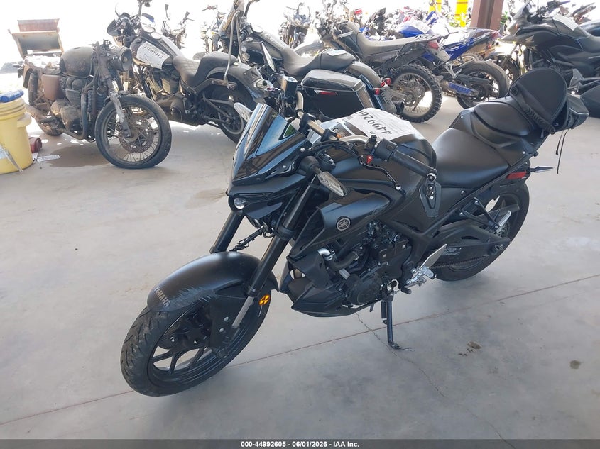 2023 Yamaha Mt-03 VIN MH3RH20Y7PK011806 IAAI salvage auction — SIDE, Salvage Title, sold $1,450 on 2026-07-08 (photo 2)