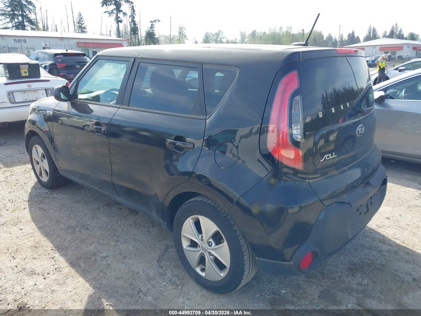 2016 Kia Soul VIN KNDJN2A28G7305779 IAAI salvage auction — REAR END, Clear-Dealer Only (Texas), sold $750 on 2026-07-15 (photo 3)