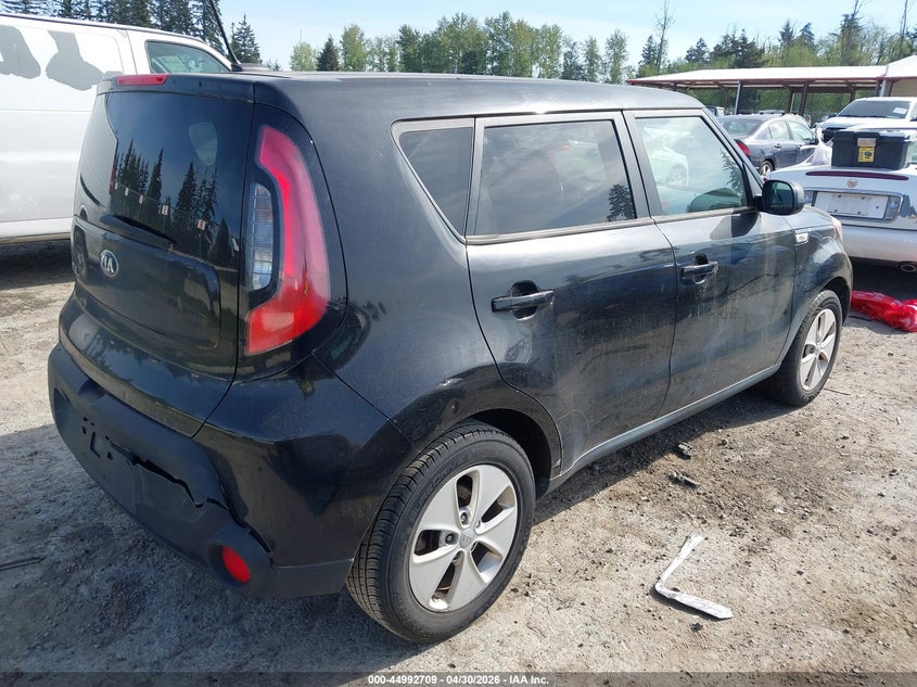 2016 Kia Soul VIN KNDJN2A28G7305779 IAAI salvage auction — REAR END, Clear-Dealer Only (Texas), sold $750 on 2026-07-15 (photo 4)