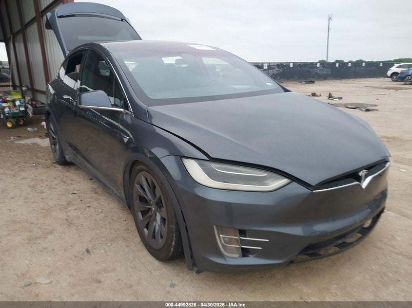 2018 Tesla Model x VIN 5YJXCAE29JF099961 IAAI salvage auction — LEFT SIDE, Salvage Title, sold $8,150 on 2026-10-11 (photo 1)