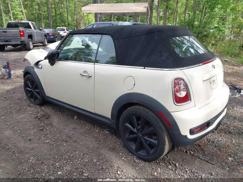 2015 Mini Convertible VIN WMWZP3C58FT707993 IAAI salvage auction — FRONT END, Wait Title, sold $575 on 2026-07-07 (photo 3)