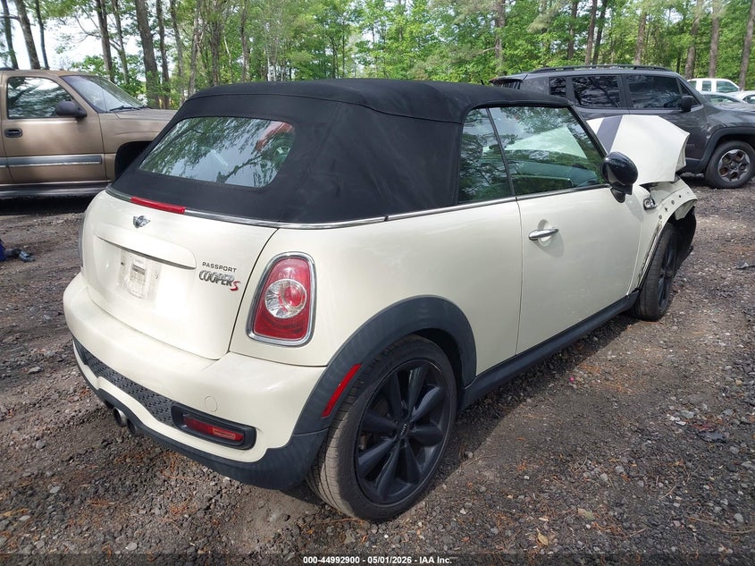 2015 Mini Convertible VIN WMWZP3C58FT707993 IAAI salvage auction — FRONT END, Wait Title, sold $575 on 2026-07-07 (photo 4)