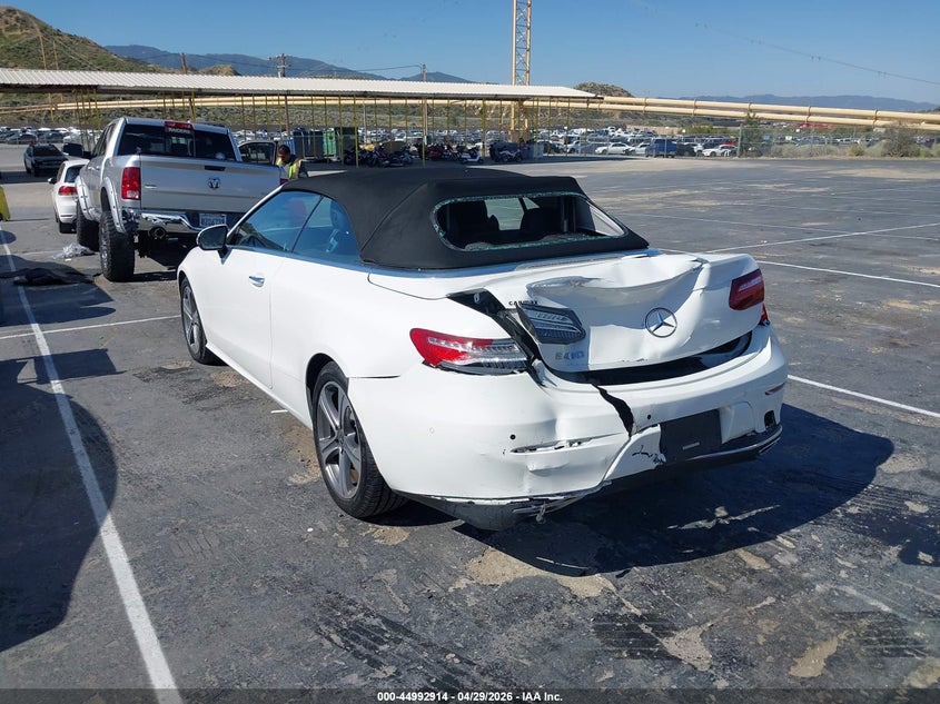 2018 Mercedes-benz E-klasse VIN WDD1K6FB2JF043818 IAAI salvage auction — REAR END, Salvage Title, sold $10,800 on 2026-07-08 (photo 3)