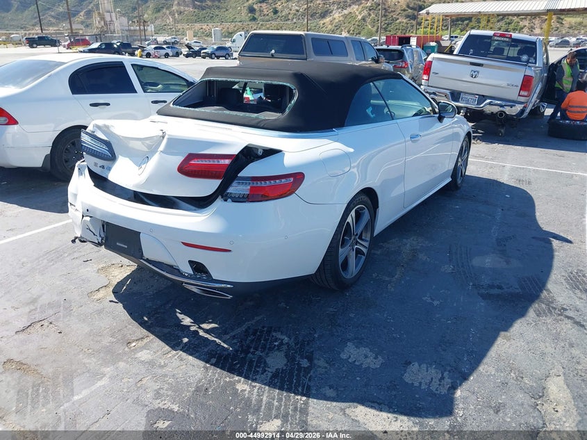 2018 Mercedes-benz E-klasse VIN WDD1K6FB2JF043818 IAAI salvage auction — REAR END, Salvage Title, sold $10,800 on 2026-07-08 (photo 4)