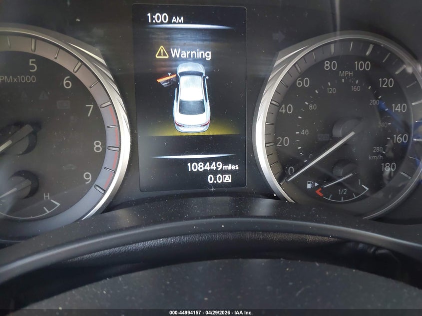 2020 Infiniti Q50 VIN JN1EV7AP0LM208066 IAAI salvage auction — FRONT END, Salvage (Texas), sold $2,325 on 2026-07-29 (photo 7)