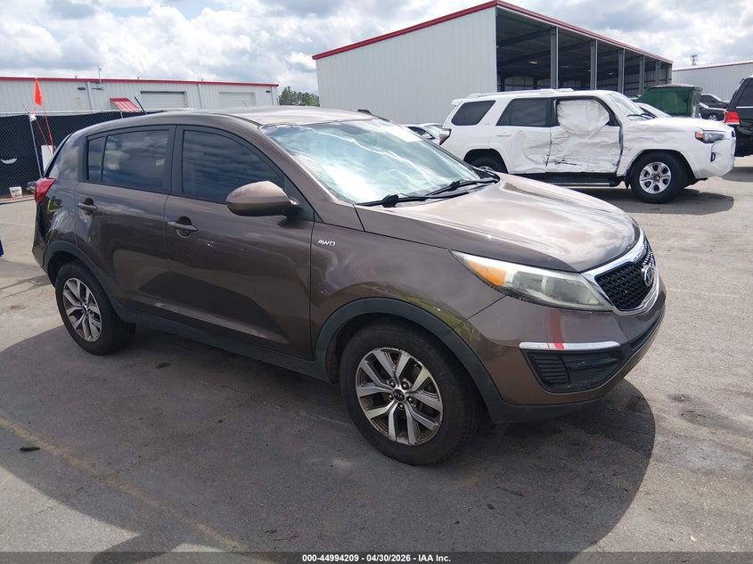 2015 Kia Sportage VIN KNDPBCACXF7694280 IAAI salvage auction — REAR END, Salvage (South Carolina), sold $1,050 on 2026-07-14 (photo 1)