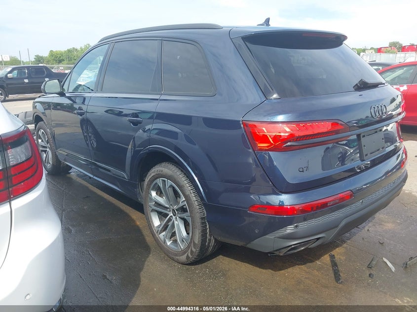 2025 Audi Q7 VIN WA1LCBF72SD014993 IAAI salvage auction — FRONT END, Salvage (North Carolina), sold $19,950 on 2026-07-06 (photo 3)