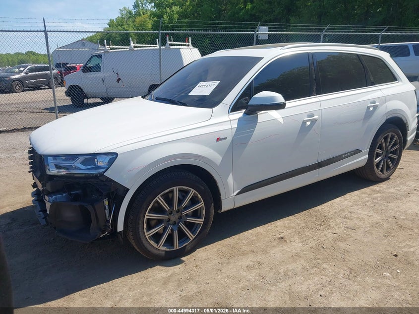 2017 Audi Q7 VIN WA1LAAF72HD010743 IAAI salvage auction — FRONT END, Salvage - 75% Or Less (Maryland), sold $4,950 on 2026-07-07 (photo 2)