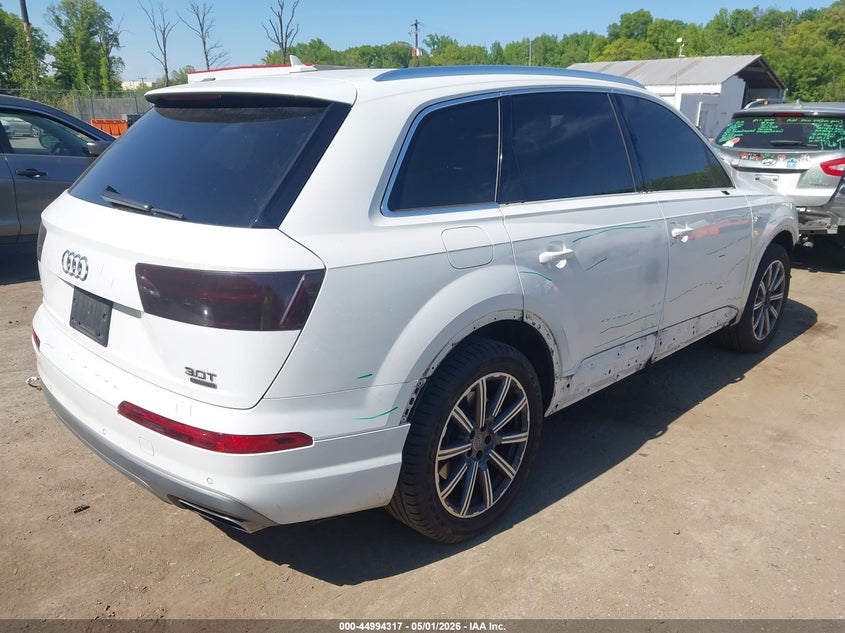 2017 Audi Q7 VIN WA1LAAF72HD010743 IAAI salvage auction — FRONT END, Salvage - 75% Or Less (Maryland), sold $4,950 on 2026-07-07 (photo 4)