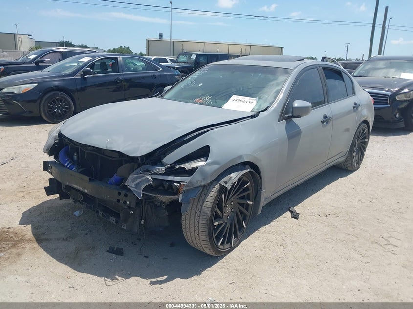 2011 Infiniti G VIN JN1CV6APXBM501604 IAAI salvage auction — FRONT END, Rebuildable (Florida), sold $550 on 2026-07-28 (photo 2)