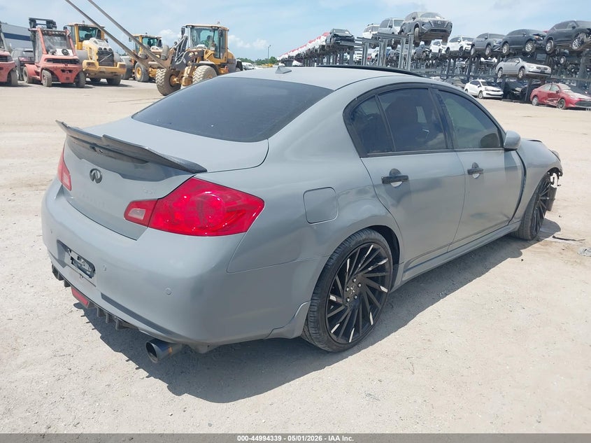 2011 Infiniti G VIN JN1CV6APXBM501604 IAAI salvage auction — FRONT END, Rebuildable (Florida), sold $550 on 2026-07-28 (photo 4)